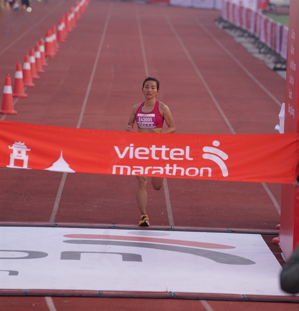 Oanh sets national record again at Viettel Marathon Series